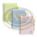 Spir&aacute;lf&uuml;zet, A5, vonalas, 100 lap, PUKKA PAD Pastel project book, vegyes sz&iacute;n