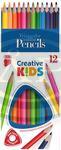 Sz&iacute;nesceruza 12db-os Creative Kids ICO, h&aacute;romsz&ouml;gletű