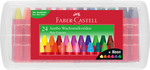 Faber-Castell Zsírkrétakészlet 24db-os háromszögletű Jumbo + kaparóval műanyag dobozban