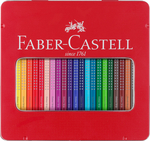 Faber-Castell Színes ceruza-készlet 24db-os háromszögletű GRIP fém dobozban