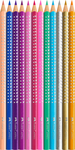 Faber-Castell Színes ceruza-készlet 12db-os háromszögletű SPARKLE fém dobozban