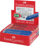 Faber-Castell Radír GRIP 2001 háromszögletű piros,kék színben