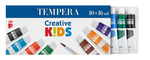ICO Creative Kids tempera, 12 tubusos, sz&iacute;nes 12 ml/tubus
