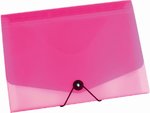 P+P Opaline transp./pink Harmonika mappa A4, 13 zseb  2-377
