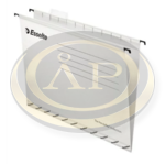 F&uuml;ggőmappa karton A4 'V'  fekete, feh&eacute;r