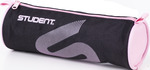 Tolltart&oacute; Ico Student fekete / pasztell r&oacute;zsa, Henger alak&uacute; textil tolltart&oacute;.