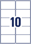 Avery fehér időjárásálló csomag etikett 99,1 x 57 mm 25 ív/csomag