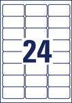 AVERY-ZWECKFORM J8159 etikett 64x34mm fehér