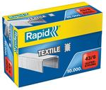 Rapid SUPERSTRONG 43/6 textil tűzőkapocs, 10000db/doboz