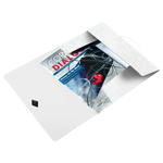 Leitz WOW gumis mappa, PP, fehér 45990001