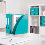 Leitz WOW spirálfüzet, A5, vonalas, jégkék 46390051