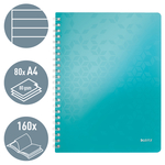 Leitz WOW spirálfüzet, A4, vonalas, jégkék 46370051