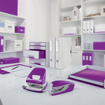 Leitz WOW spirálfüzet, A4, kockás, lila 46380062