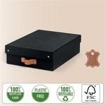 Leitz Puro karton t&aacute;rol&oacute;doboz M m&eacute;ret alacsony 2db fekete