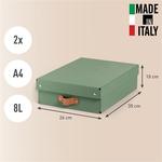 Leitz Puro karton t&aacute;rol&oacute;doboz M m&eacute;ret alacsony 2db f&ouml;ldz&ouml;ld