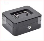 Pénzkazetta 200x160x90mm fekete, King Safe