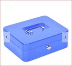 Pénzkazetta 250x180x90mm kék, King Safe