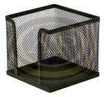 Kockat&ouml;mb tart&oacute; f&eacute;mh&aacute;l&oacute;s fekete, 10x10x8cm, Official
