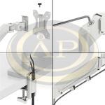 Leitz Ergo Dual helytakar&eacute;kos monitor- &eacute;s laptopkar, vil&aacute;gosz&uuml;rke