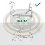 Leitz Ergo Dual helytakar&eacute;kos monitor- &eacute;s laptopkar, s&ouml;t&eacute;tsz&uuml;rke