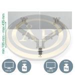 Leitz Ergo Dual helytakar&eacute;kos monitorkar k&eacute;t monitorhoz, vil&aacute;gos z&uuml;rke