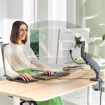 Leitz Ergo helytakar&eacute;kos monitorkar, s&ouml;t&eacute;tsz&uuml;rke