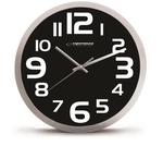 Falióra Esperanza Zürich, 25cm, ezüst keret, fekete számla, fehér számok