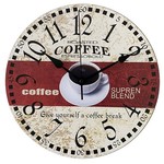Falióra Fából; COFFEE, Átmérő:30 cm