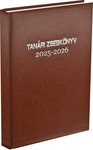 Tanári zsebkönyv A5, barna 2025/2026 tanévre