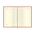 Top Timer Image Agenda B5 napi piros bor&iacute;t&oacute;val, chamois lap,  2026.&eacute;v