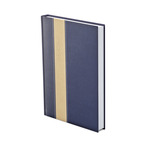 Agenda A5 napi Top Timer Fashion kék-bézs-kék borítóval, fehér lap 2026.év