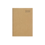 Agenda B6 heti Top Timer Traditional bézs borítóval, fehér lap 2026.év