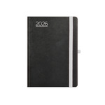 Agenda B6 heti Top Timer Nero fekete-szürke borítóval, fehér lap 2026.év