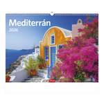 Top Timer T093 Mediterrán Falinaptár képes, 405mm x 320mm 2026.év