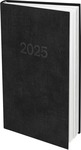 Zsebnaptár, álló, fehér lapokkal fekete borító, 2025.év