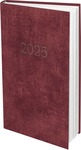 Zsebnaptár, álló, fehér lapokkal bordó 2025.év