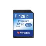 Memóriakártya, SDXC, 128GB, CL10/U1, 90/10 MB/s, VERBATIM Premium