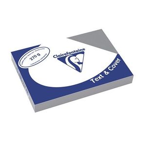 Hátlap karton bőrhatású Clairefontaine A4 szürke 270g