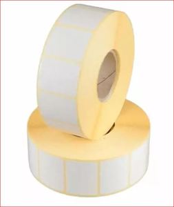 Thermo etikett 101,6x152,4mm, duda &aacute;tm&eacute;rő 40mm, nyomatlan, 400c&iacute;mke/tekercs
