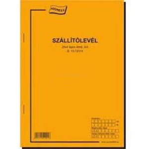 Szállítólevél A4 álló, 25x4lap,  B.10-72/V/4