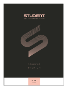 ICO Student Premium füzet, A4 sima, 32 lapos (80-32) fekete borító