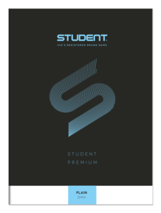 ICO Student Premium füzet, A4 sima, 32 lapos (80-32) fekete borító