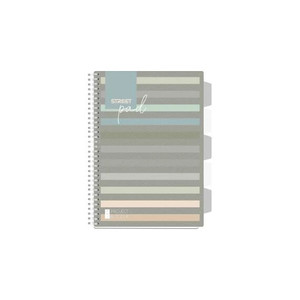 Spir&aacute;lf&uuml;zet regiszteres Projektbook  STREET A4 S.PAD LINES perfor&aacute;lt,100lap,duplaspir&aacute;l vonalas