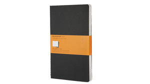 MOLESKINE JEGYZETFÜZET CAHIER QP316 FEKETE L VONALAS 13x21cm, 3db/csom