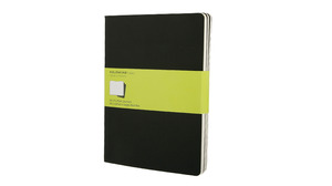 MOLESKINE JEGYZETFÜZET CAHIER QP323 FEKETE XL SIMA 19x25cm