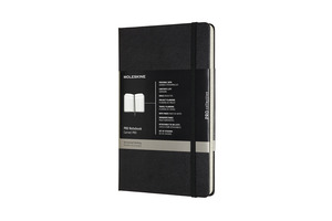 MOLESKINE NOTESZ PROFESSIONAL KEMÉNY FEKETE L 13x21cm