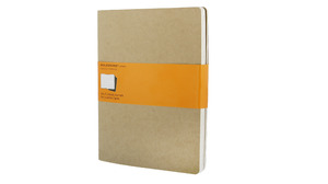 MOLESKINE JEGYZETFÜZET CAHIER 3DB QP421 BARNA 'XL' VONALAS