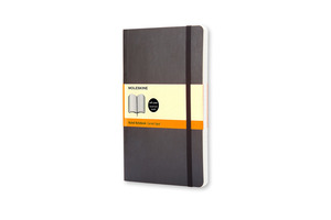 MOLESKINE NOTESZ QP611 PUHA FEKETE 'P' VONALAS