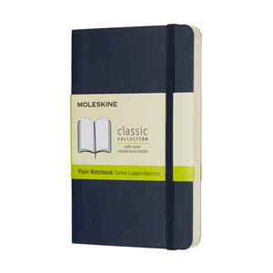 MOLESKINE NOTESZ QP613B20 PUHA ZAFÍR KÉK 'P' SIMA