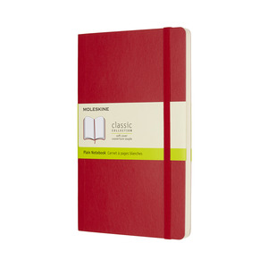 MOLESKINE NOTESZ QP618F2 PUHA SKARLÁT PIROS 'L' SIMA